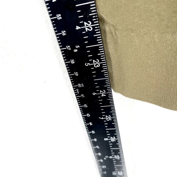 Everlane High Waisted Straight Leg Workwear Tan Elastic Waist Pants Size 8 - Picture 3 of 6